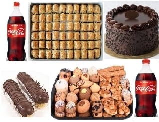 Unutulmaz Lezzetler Kombini Ekler Kuru Pasta Baklava ve Yaş Pasta Seti